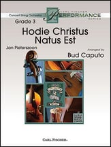 Hodie Christus Natus Est Orchestra sheet music cover